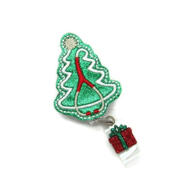 Nurse Badge Reel - Christmas Badge Reel - Nursing Badge Reel - Doctor Badge Reel - Medical Badge Reel - Badge Reel - Christmas Tree Badge