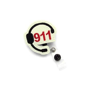 Dispatcher 911 Retractable ID Clip Name Badge Reel Lanyard Gifts - Cute ID Badge Reel - Badge Reel Gift - Dispatcher 911 Gifts - Badge Reels