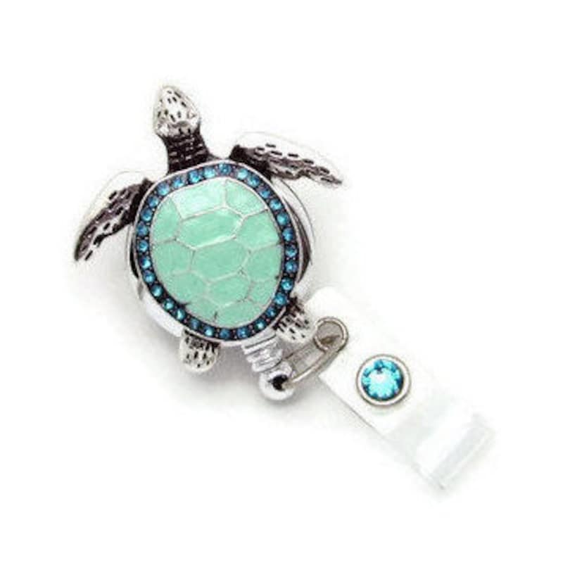 Sea Turtle Bling Keychain - Etsy