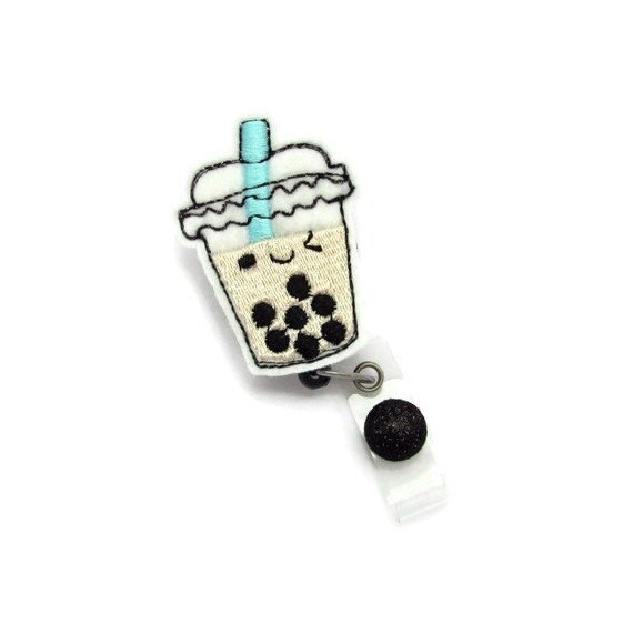Bubble Tea Badge Reel Boba Tea Badge Reel Tapioca Tea Etsy Schweiz