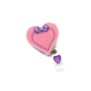 Heart Badge Reel - Valentine Badge Reel - Badge Reel - Heart Gifts - Valentine Day Gifts - ID Badge Reel - Cute Badge Reel - Nurse ID Badge