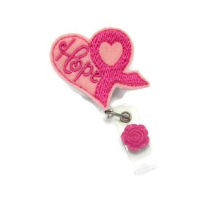 Oncology Badge Reel - Breast Cancer Awareness - Nurse Badge Reel - Pink Badge Reel - Badge Reel - Nursing Badge Reel - Cute Retractable ID