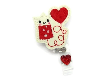 Blood Bag Badge Reel - IV Blood Transfusion Phlebotomist Badge Reel - Cute Blood Bank Donor IV Bag Badge Reel - Blood Donation ID Badge Reel