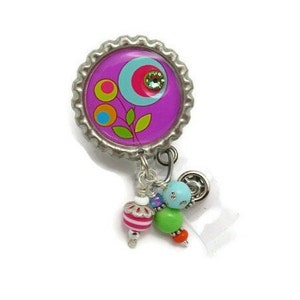 Pocketful of Posies Retractable Badge Reel - Flower Badge Reel - Designer Badge Clips - Cute Badge Holders - Fun ID Reels - Diva Badge Reels