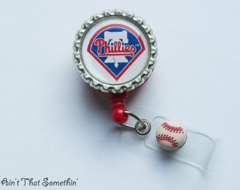 Philadelphia Phillies Inspired Retractable Badge Reel