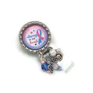 Pregnancy and Infant Loss Badge Reel- Pregnancy Loss Badge Reel- Infant Loss Badge Reel- Designer Badge Reel- Awareness Badge Reel- ID Badge