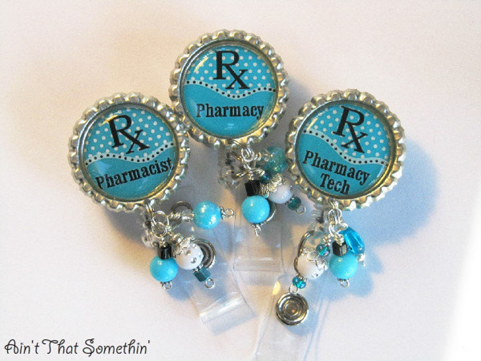 Pharmacy Retractable Badge Reel Professional ID Reel Etsy
