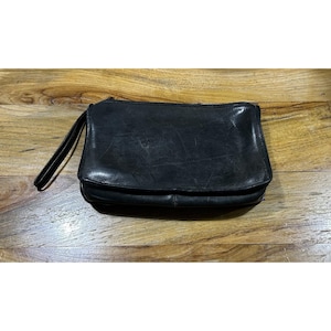 Vintage Coach Bonnie Cashin Leder-Clutch / Basic-Tasche NYC Schwarz Kein Bügel