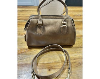 Vintage Coach Broadway Satchel Speedy Doctor Bag Putty Leather USA