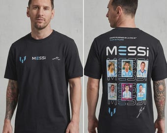 Messi Football Trading Card Design PNG PDF, Argentina Soccer Vector Template, World Cup Streetwear Graphic Tee File