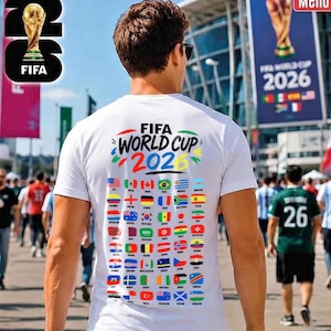 2026 World Cup Soccer T-Shirt Design File, Football Tournament Digital Download, DTF Ready Graphic, Sports Apparel Art
