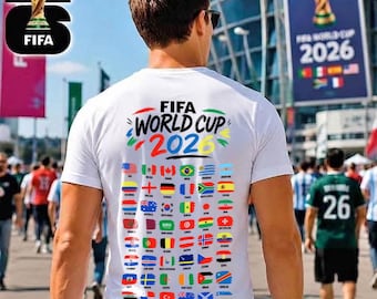 2026 World Cup Soccer T-Shirt Design File, Football Tournament Digital Download, DTF Ready Graphic, Sports Apparel Art