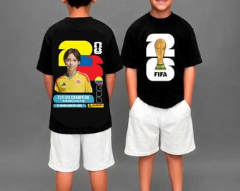 World Cup 2026 Editable Template SVG, Colombia Football Jersey Design, Soccer Graphic Vector, Custom Mug T-Shirt Sublimation, Panini Style