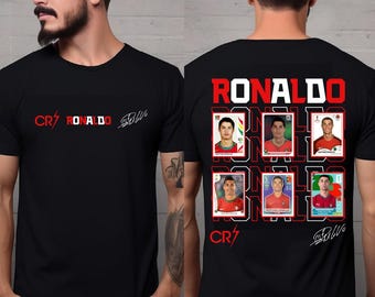 CR7 Digital Download, Ronaldo Vector Design for T-Shirt, Soccer Trading Card PNG, Football Merch Graphics, Streetwear SVG