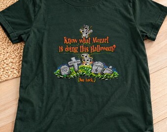 Vintage Mozart Halloween Shirt, Wolfgang Amadeus Mozart Decomposing Graphic Tee, Gothic Music T-Shirt, Retro Halloween Shirt, S-5XL