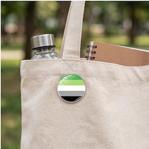 Rainbow Pride Pin | LGBTQ+ Lapel Pin | Pride Flag Accessory | Gift for Pride Month | Metal Glass Dome | Unisex Jacket Bag Pin