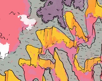 Podziemia-Mapa kolorowanki