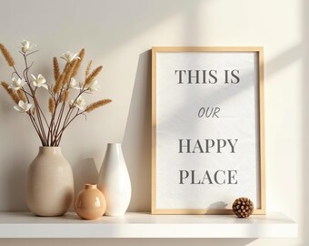 Cita de arte de pared imprimible, impresión minimalista para decoración del hogar, póster con cita neutra, descarga digital