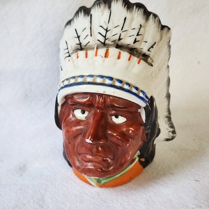 Indian Head Piggy Bank - Etsy