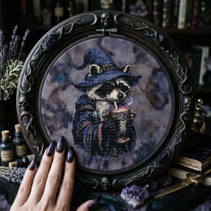 Tovenaar wasbeer kruissteekpatroon: magische dierendrank gotische fantasie borduurwerk pdf