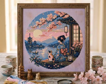 Counted Cross Stitch Kit - Four Seasons by Lanarte, Marjolein