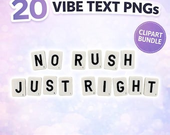 Vibe-teksten – png-bundel tienercitaat – trendy gezegde-clipart voor stickers, shirts en sublimatie (digitale download)
