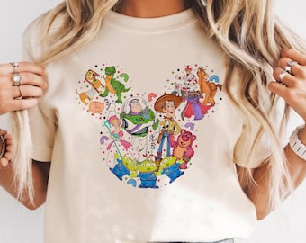Camiseta de la película Toy Story de Disney, sudadera con orejas de Minnie Mouse de los personajes de Toy Story de Disneyland, top bonito de Toy Story de Disneyworld