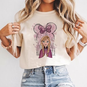 Disney Queen Anna Shirt, Disneyland Frozen Movie Princess Tshirt, Frozen Disneyworld Shirt, Coquette Disney Princess Youth and Toddler Tee image 1