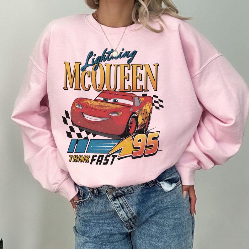 Młodzieżowa koszulka Disney Cars Movie Lightning McQueen, koszulka w stylu retro dla maluchów McQueen zdjęcie 6