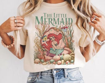 Little Mermaid Disney Princess Shirt, Disneyland Trip Ariel Shirt, Ariel Princess Artwork Disneyworld Shirt