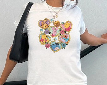 Koszulka dla dzieci z Kubusiem Puchatkiem, krótki top z motywem Kubusia Puchatka i przyjaciół z Disney Trip, przytulny top bez rękawów z Kubusiem Puchatkiem lub koszulka dla dzieci z Disneyland Travel