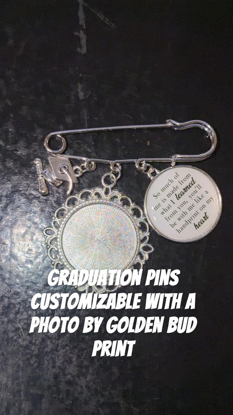 Customized Graduation Pins With Photo for Loved Ones in Heaven - Etsy