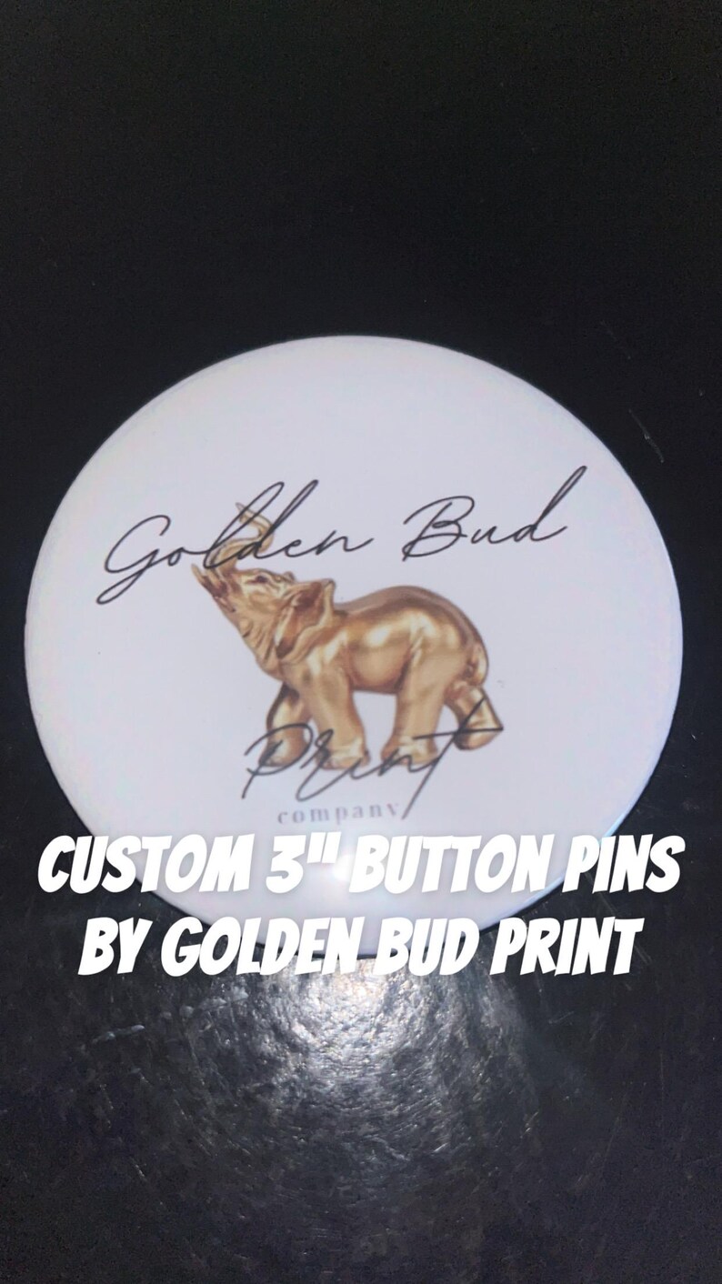 Custom 3” Button Pins - Etsy