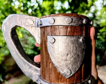 Handmade EVA Foam Tankard Mug Holder, Medieval Fantasy Cosplay Prop, Desk Pen Holder