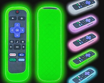 Glow in Dark Silicone Remote Cover for TCL Roku TCLRC280 Case w/ Lanyard
