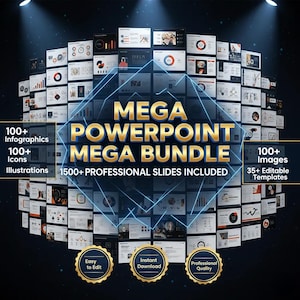 PowerPoint Mega Bundle | 1500+ Presentation Templates (Digital Download)