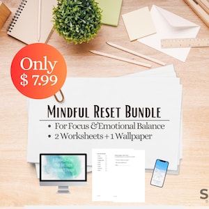 Focus reset-toolkit | Emotioneel evenwicht｜Verzachting van angsten | ADHD-vriendelijk (digitale download)