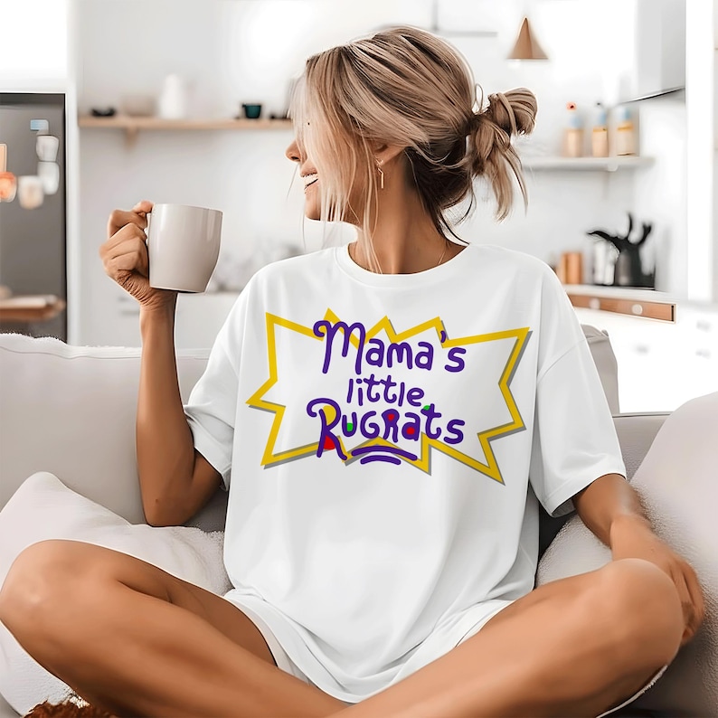 Just a 90s Mama Raising Her Rugrats SVG PNG, Dad Raising Rugrats Design ...