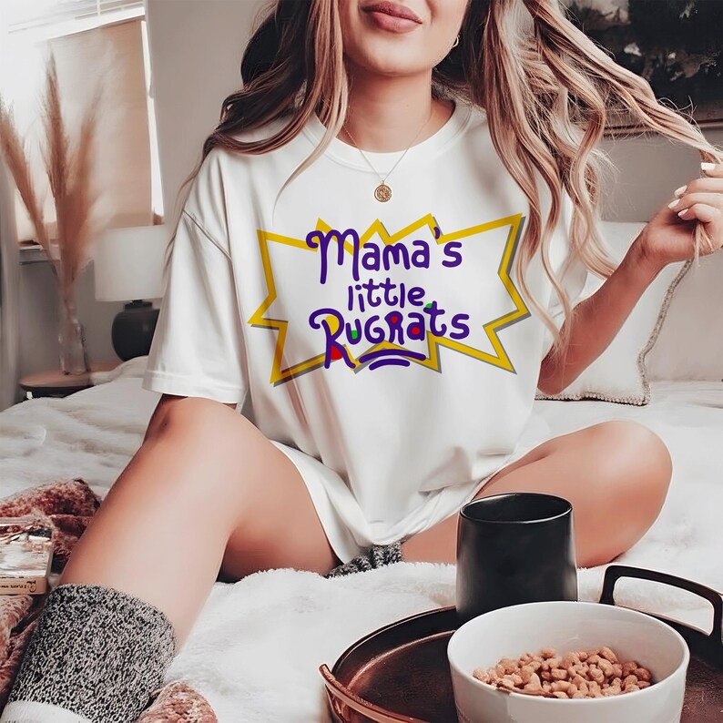 Just a 90s Mama Raising Her Rugrats SVG PNG, Dad Raising Rugrats Design ...