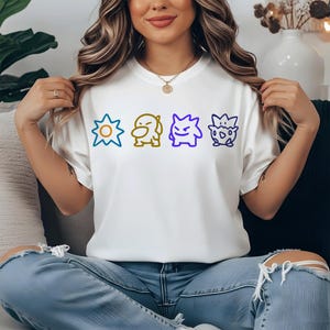 Pokemon Outline Bundle SVG, Pikachu Charmander Squirtle Bulbasaur Shirt, Minimalist Cartoon Movie Svg, Cute Pocket Monster Birthday Gift Svg image 10