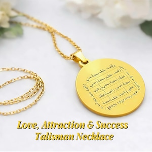 Personalized Love & Attraction Talisman Necklace | For Respect, Success - Career Energy | Spiritual Jewelry