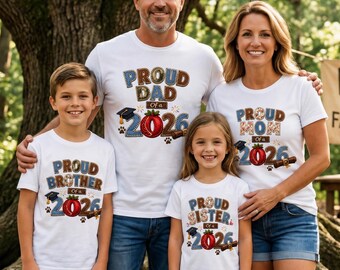 Kindergarten Graduation 2026 Family Bundle SVG PNG | Proud Mom Dad Brother Sister Shirt Designs | Kindergarten Graduate School Sublimation
