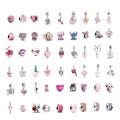 Pink S925 Sterling Silver Charms for Pandora Bracelet,Compatible with Pandora Bracelets,S925 Pendant,Women's Gifts, DIY Bracelet Pendants product logo