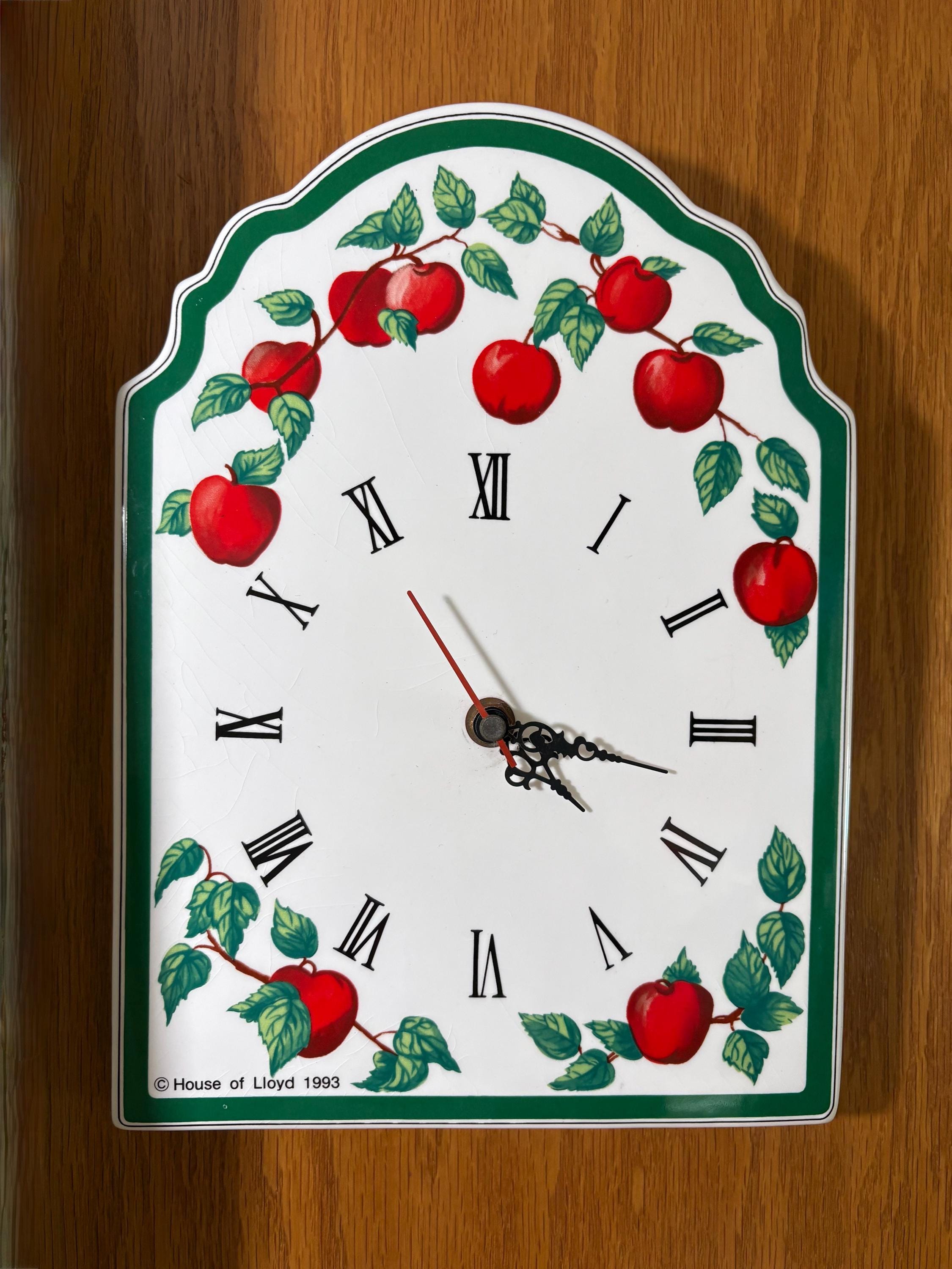 Apple 壁掛け時計 希少 ヴィンテージ Vintage Apple Wall Clock - Etsy