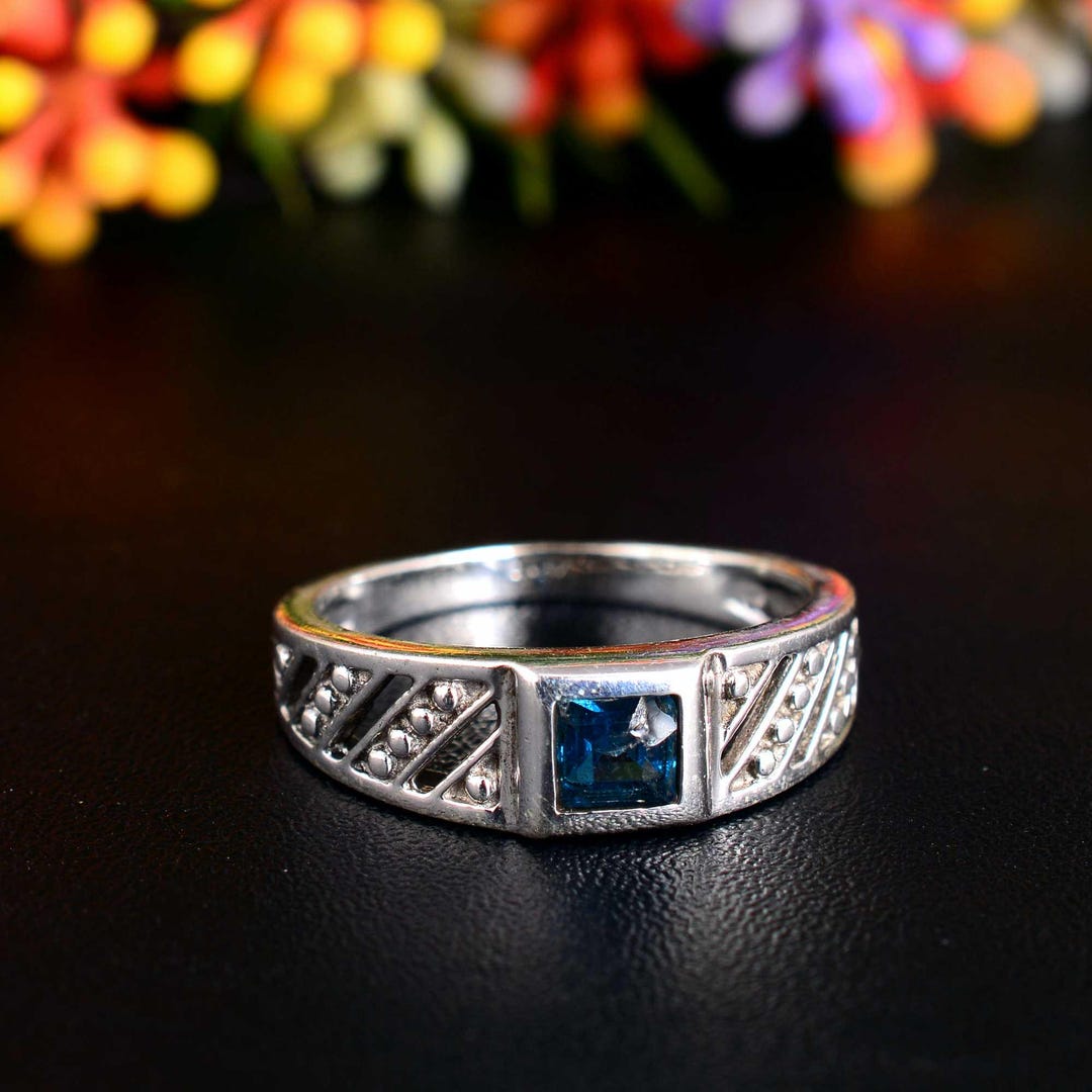 Silver Patterned Rings Silver Pattern Ring, 14K Gold Vermeil Ring , - Etsy