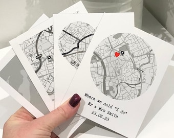 Personalised Location Magnet - Love Story Anniversary Gift for Couples Wedding gift