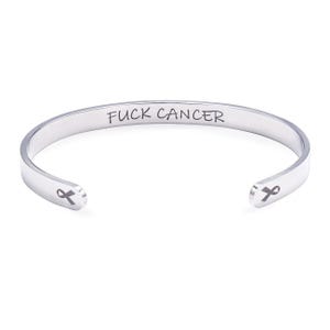 Knulla Cancer Motiverande Manschettarmband