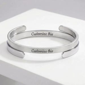Kundenspezifisches geheimes Mitteilungs-Manschettenarmband-personalisierter Schmuck