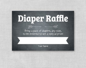 printable baby shower diaper raffle ticket diaper raffle etsy