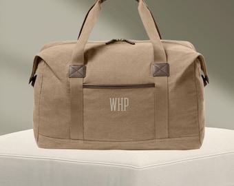 Personalized Weekender Bag | Monogram Travel Carry On Duffel | Gift for Him | Groomsmen Gift | High School Graduation Gift | Travel Tote